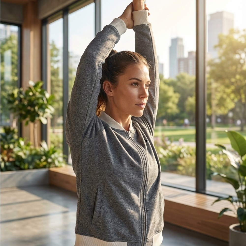 Under Armour Heather Gray Zip-Up Hoodie